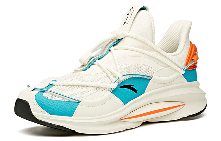 Anta Cushioning Slip Resistant Abrasion Resistant Low top Running Shoes Men’s White Green