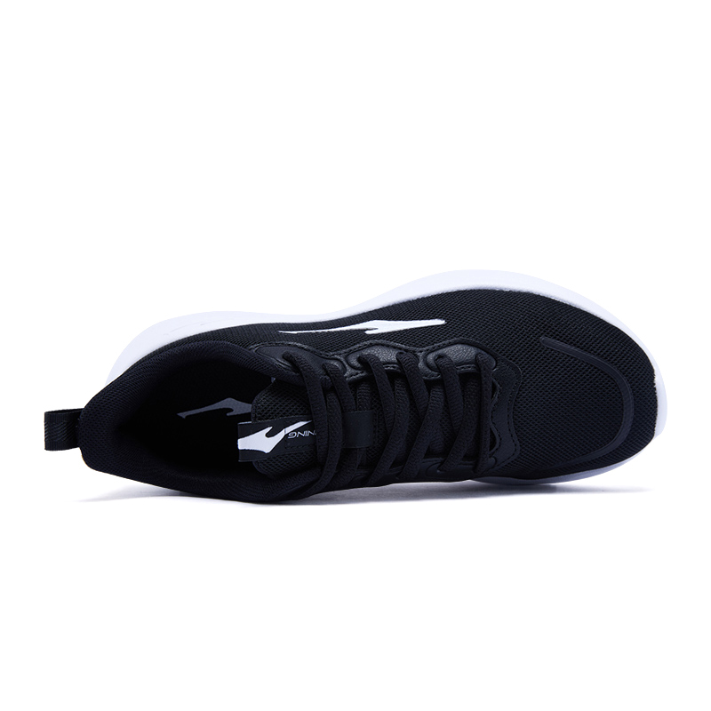 Erke Cushioning Slip Resistant Breathable Low top Casual Running Shoes Women’s Jet Black
