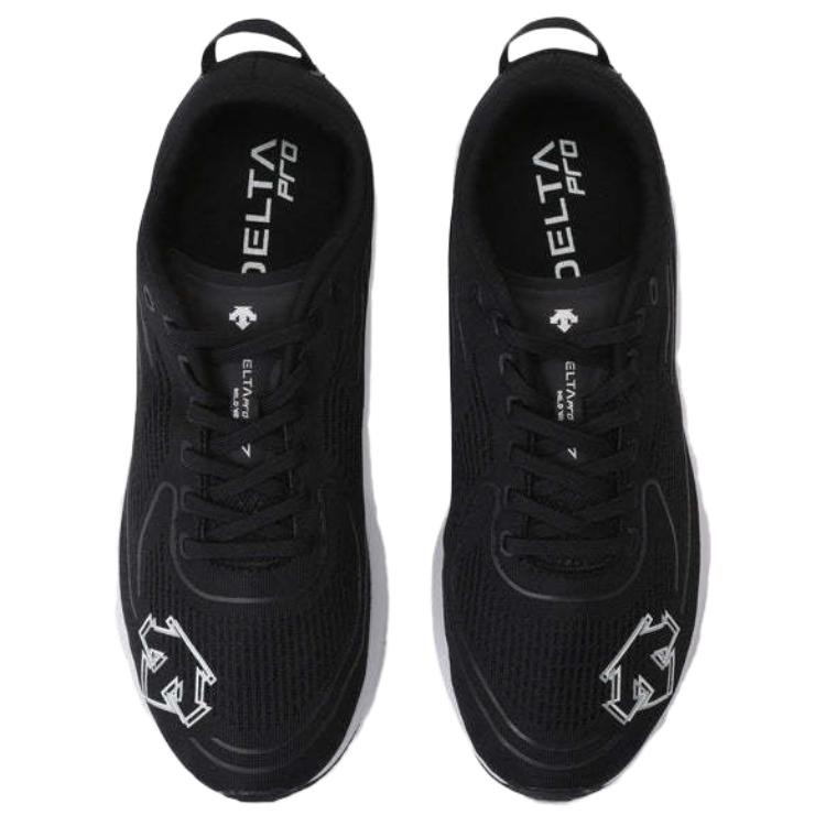 DESCENTE DELTA Abrasion Resistant Breathable Abrasion Resistant Breathable Low top Running Shoes Unisex Black White
