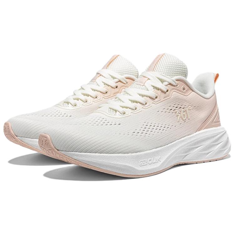 361° Abrasion Resistant Slip Resistant Low top Casual Sprint Running Shoes Women’s White Pink