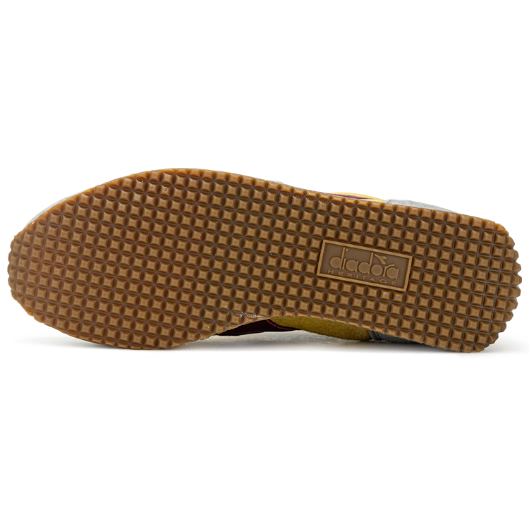 Diadora Heritage Low top Running Shoes Unisex Gray Yellow