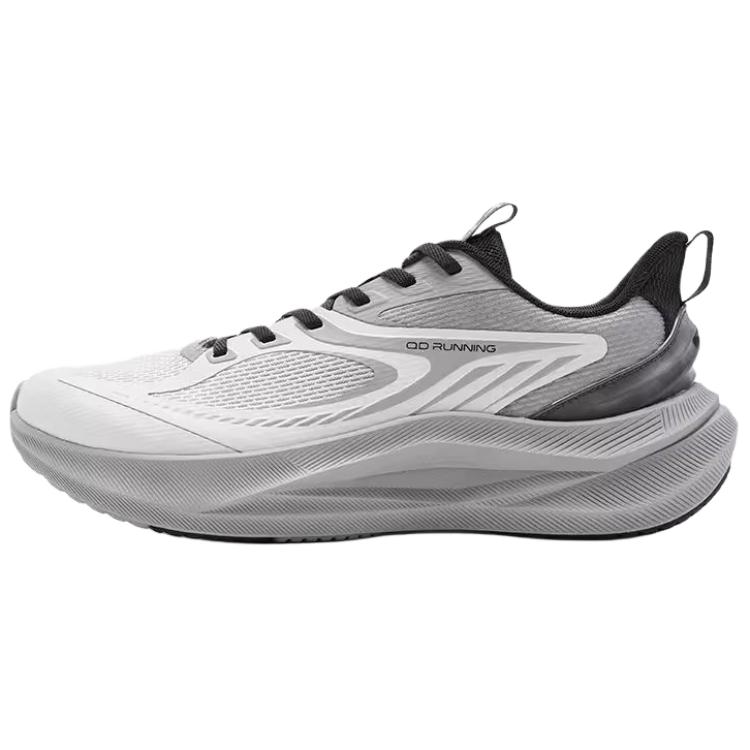 QIAODAN Abrasion Resistant Height Increasing Low top Casual Running Shoes Men’s Gray