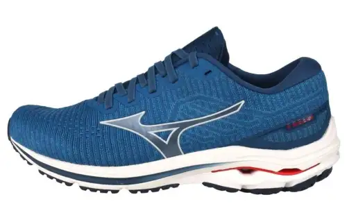 Mizuno Wave Inspire 18 Waveknit 'Blue White Red'