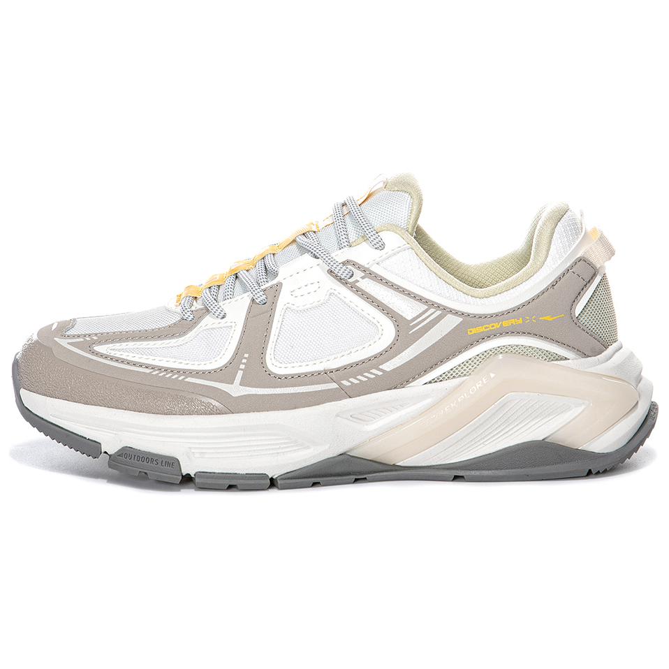 Erke Classic And Versatile Abrasion Resistant Abrasion Resistant Low top Casual Running Shoes Women’s White Gray Green