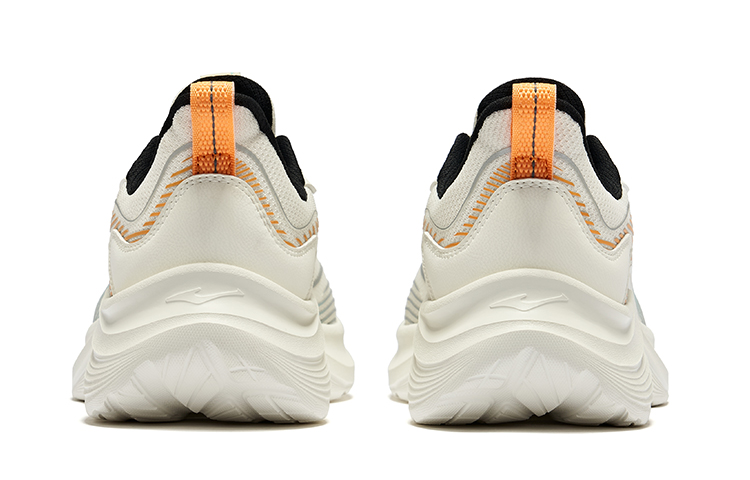 Erke Light Speed Cushioning Rebound Breathable Low top Running Shoes Men’s White Orange