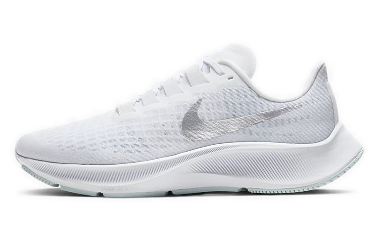 Женские кроссовки Nike Pegasus 37 (бело-серебряные)