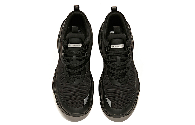 Anta Comfortable Slip Resistant Abrasion Resistant Breathable Cushioning Low top Running Shoes Men’s Black