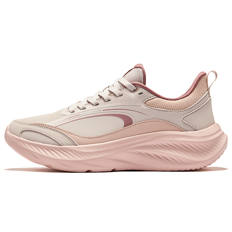 Erke Cushioning Rebound Low top Casual Running Shoes Women’s Painted Gray Clear Candy