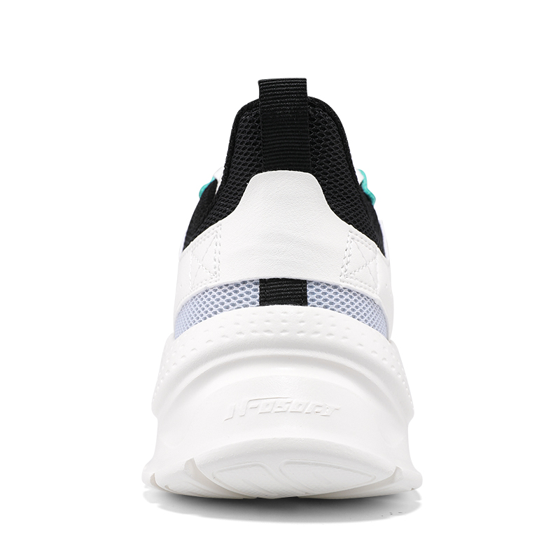 361° Breathable And Resilient Low top Casual Running Shoes Men’s White Black