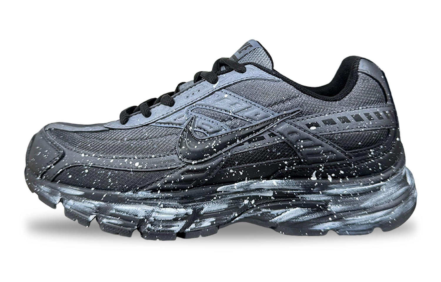 Nike Initiator Running Shoes Unisex Black White Gray