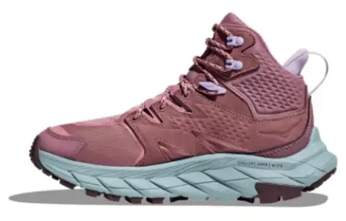 HOKA ONE ONE Anacapa GTX Abrasion Resistant Slip Resistant High top Outdoor Shoes Women's Red Blue