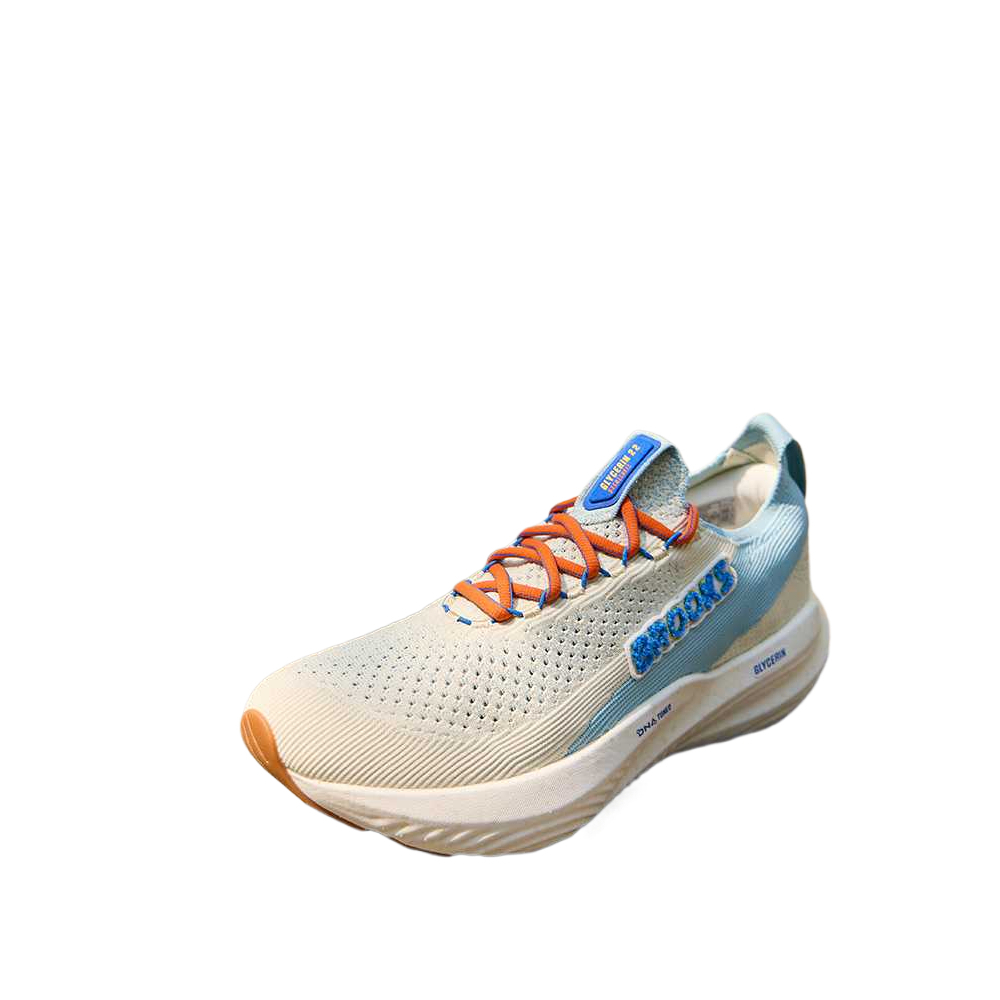 Brooks Glycerin 22 Fabric Cushioning Abrasion Resistant Breathable Low top Running Shoes Men’s Blue White