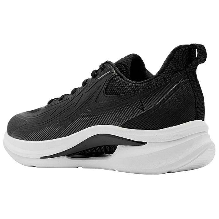 QIAODAN Slip Resistant Abrasion Resistant Low top Casual Running Shoes Men’s Black