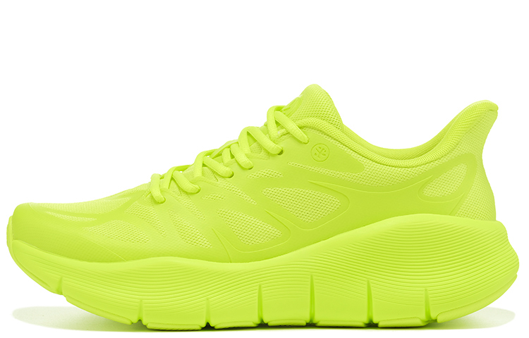 BMAI Bimai Expeditioner Pure Light Shock-absorbing, breathable, wear-resistant, ultra-light thick sole, sandwich mesh, jogging training, commuting and skipping wear, mixed EVA physical foam, low-cut running shoes, men's style, sprout green