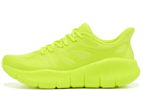 BMAI Bimai Expeditioner Pure Light Shock-absorbing, breathable, wear-resistant, ultra-light thick sole, sandwich mesh, jogging training, commuting and skipping wear, mixed EVA physical foam, low-cut running shoes, men's style, sprout green