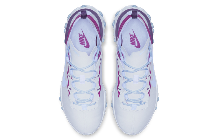 Женские кроссовки Nike React Element 55 (фиолетово-сине-белые) — Фиолетовый / синий / белый — фото 3