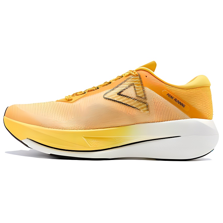 PEAK Cushioning Slip Resistant Abrasion Resistant Rebound Low top Running Shoes Men’s Bright Yellow