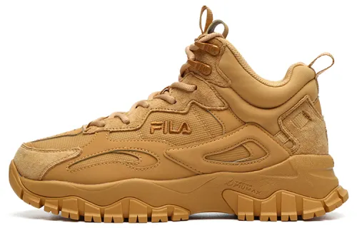 FILA Tracer Textile, Synthetic Leather High top Running Shoes Women's Mel Yellow