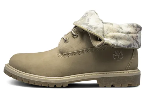 Timberland Roll Top Wide Fit Boots Basic 'Beige White Camouflage' Women's