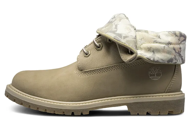 Timberland Roll Top Wide Fit Boots Basic 'Beige White Camouflage' Women's