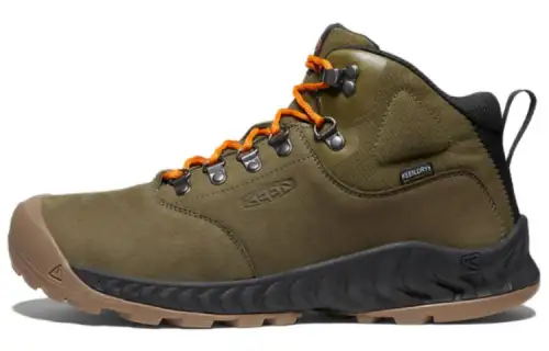 Keen NXIS EXPLORER MID WP Cushioning, Wear Resistant Low top Outdoor Shoes Men's Green