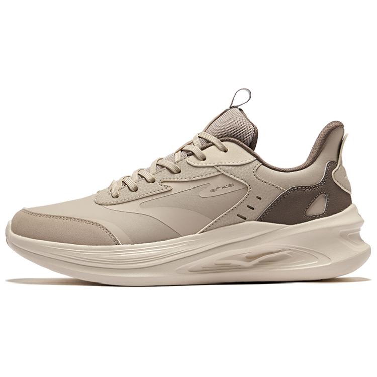 Erke Leap 2.0 Cushioning Waterproof Rebound Low top Running Shoes Men’s Light Linen Brownstone