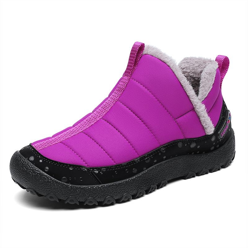 Leyang Slip Resistant Grip, Waterproof Height Increasing, Fleece Lined Thermal Low top Outdoor Shoes Women’s