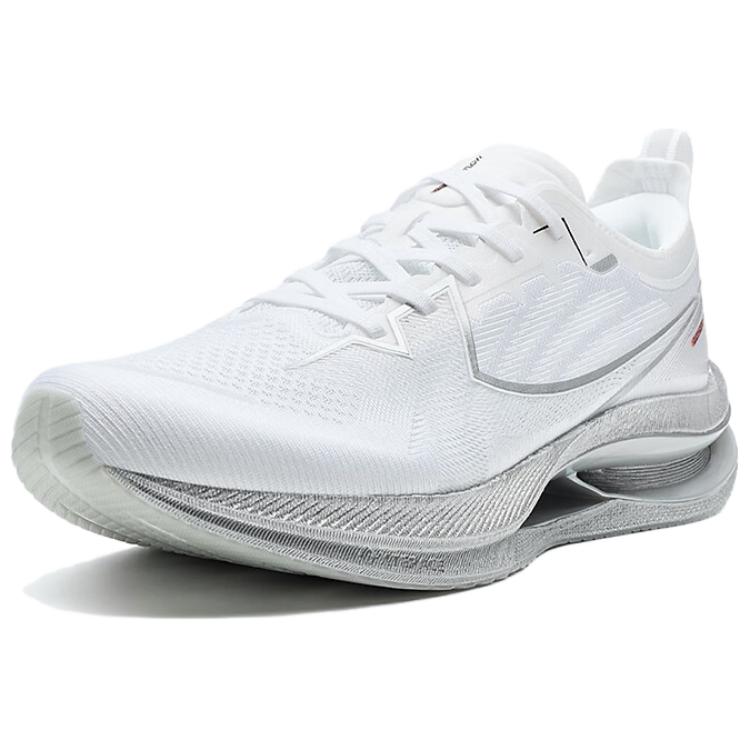XTEP Coverage Lightweight Rebound Low top Casual Running Shoes Men’s White Silver