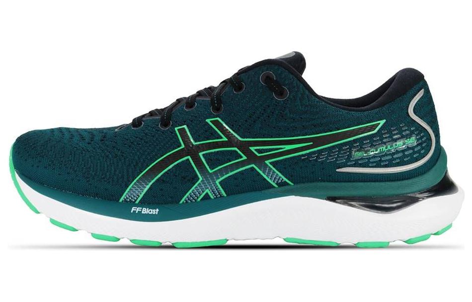Asics Gel Cumulus 24 Abrasion Resistant Breathable Low top Running Shoes Green