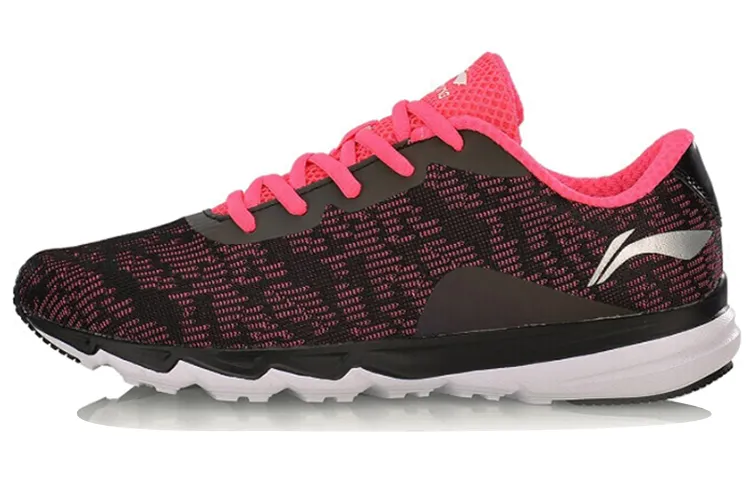 Li Ning Running Shoes Women's Low Top Black/Fluorescent Fruit Pink