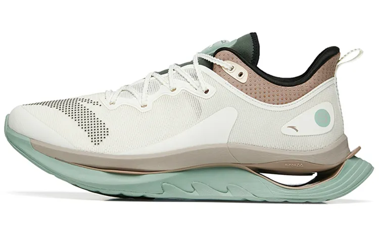 Anta Spark Low top Nitrogen Technology Training Sprint Running Shoes Men's White Gray Green