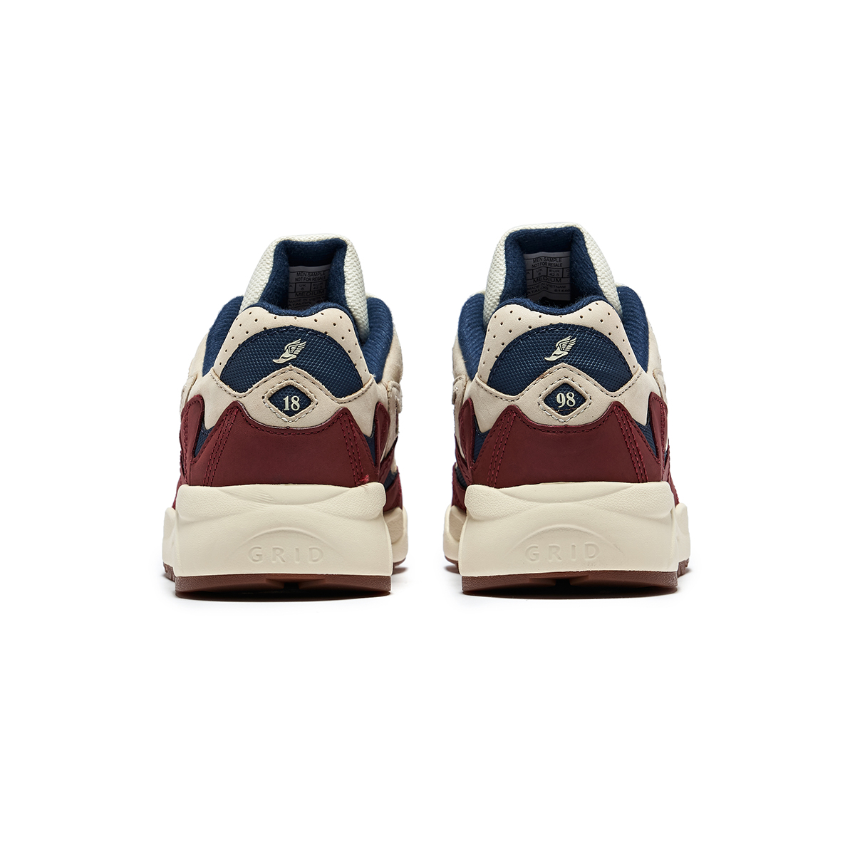 Saucony Abrasion Resistant Coverage Support Low top Running Shoes Unisex Beige Burgundy