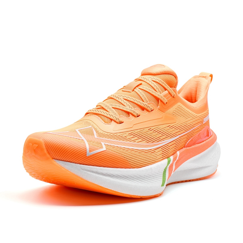 XTEP 2000km 2.0 Running Shoes Men’s Low Top Highlighter Orange/Neon Iris