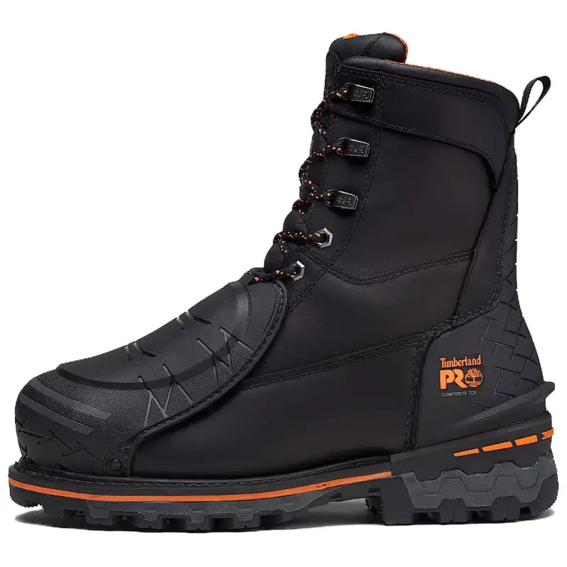 Timberland Boondock Waterproof And Wear resistant Short Mid Calf Outdoor Boots Men's Black