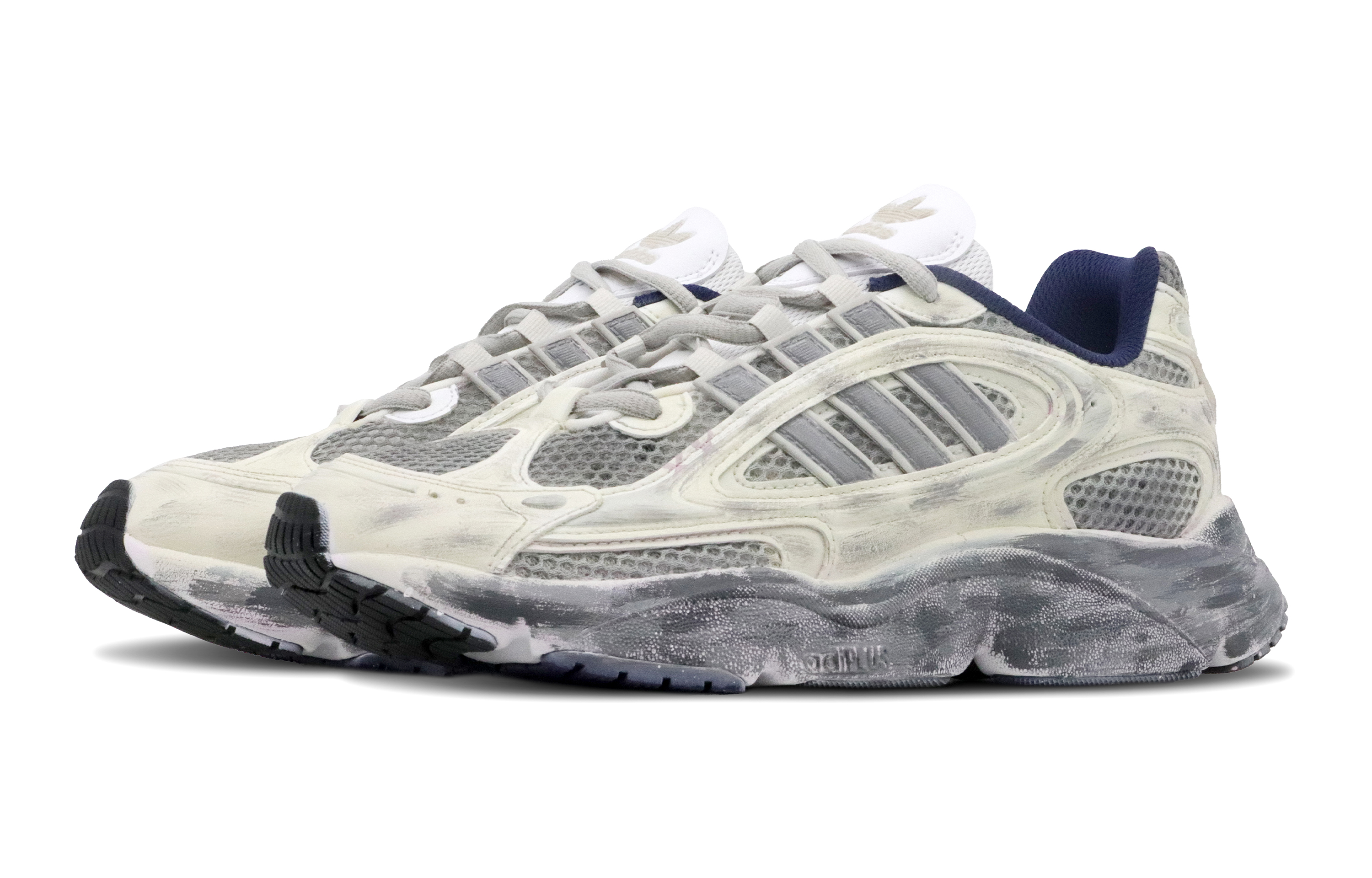 Adidas Originals Ozmillen Slip Resistant Abrasion Resistant Low top Running Shoes Unisex Cement Custard