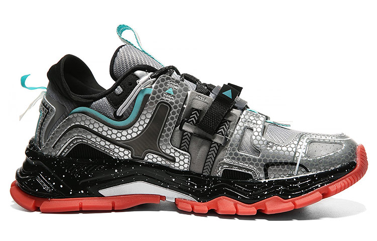 PEAK State Pole People’s Daily Explorer Collaboration Urban Techwear Low top Running Shoes Men’s Silver Gray