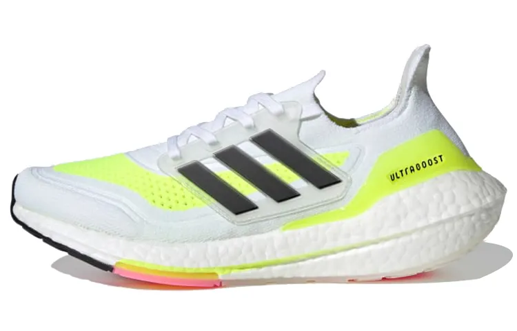 UltraBoost 21 Wmns Adidas 'White Solar Yellow' Women's