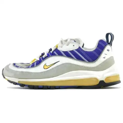 Nike Air Max 98 Low top Running Shoes Women's White Blue