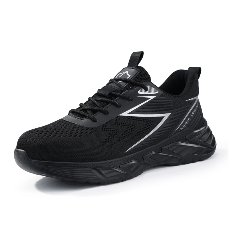 LANOUDUN Breathable Impact Resistant Low top Outdoor Shoes Men’s Black