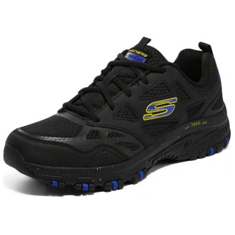 Skechers Hillcrest Cushioning Abrasion Resistant Cushioning, Wear Resistant Low top Running Shoes Men’s Black Blue