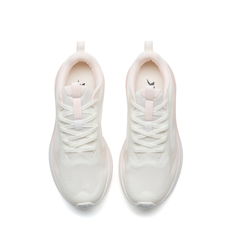 XTEP Feather Fabric Low top Casual Training City Commuting Running Shoes Women’s Sail White Pure Pink