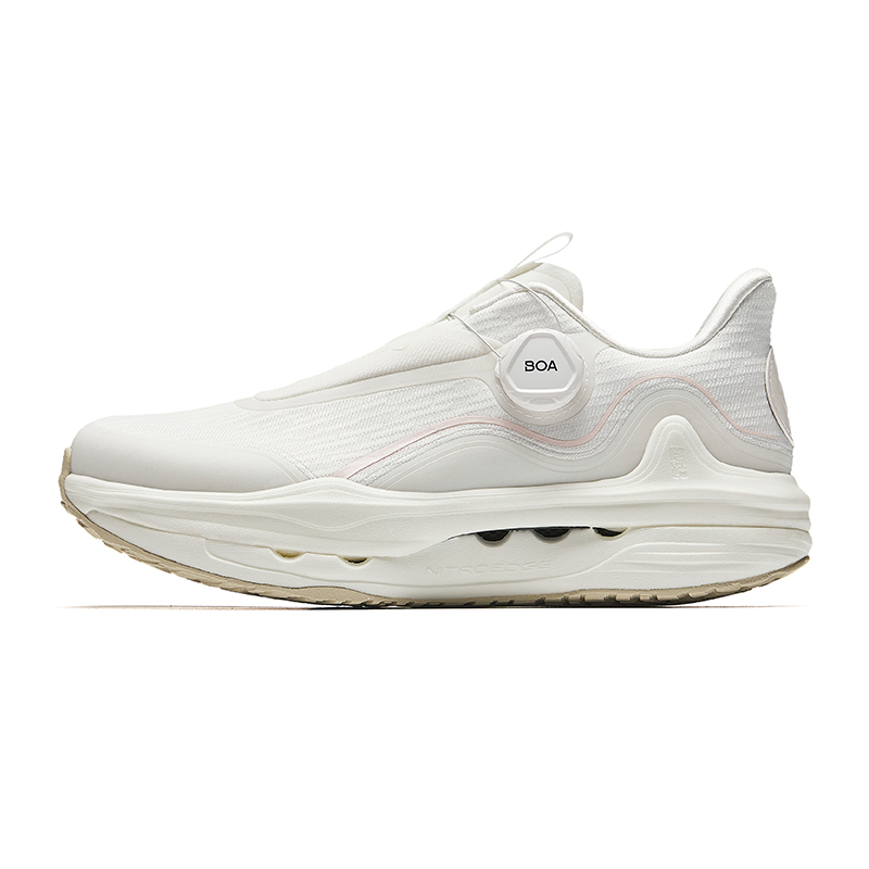 Anta Slip Resistant Abrasion Resistant Low top Running Shoes Women’s Papyrus White
