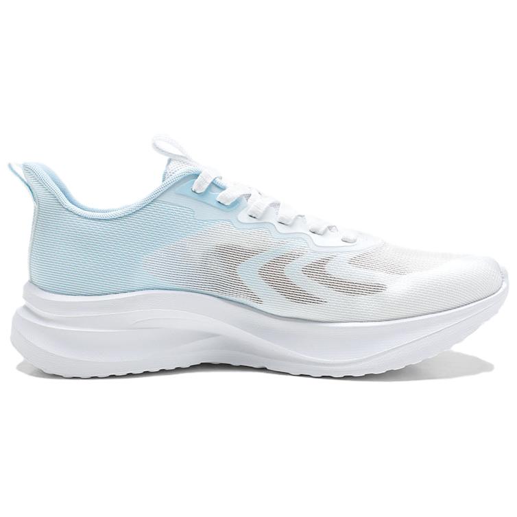 QIAODAN Speed Slip Resistant And Abrasion Resistant Coverage Low top Casual Running Shoes Men's Jordan White Sky Blue