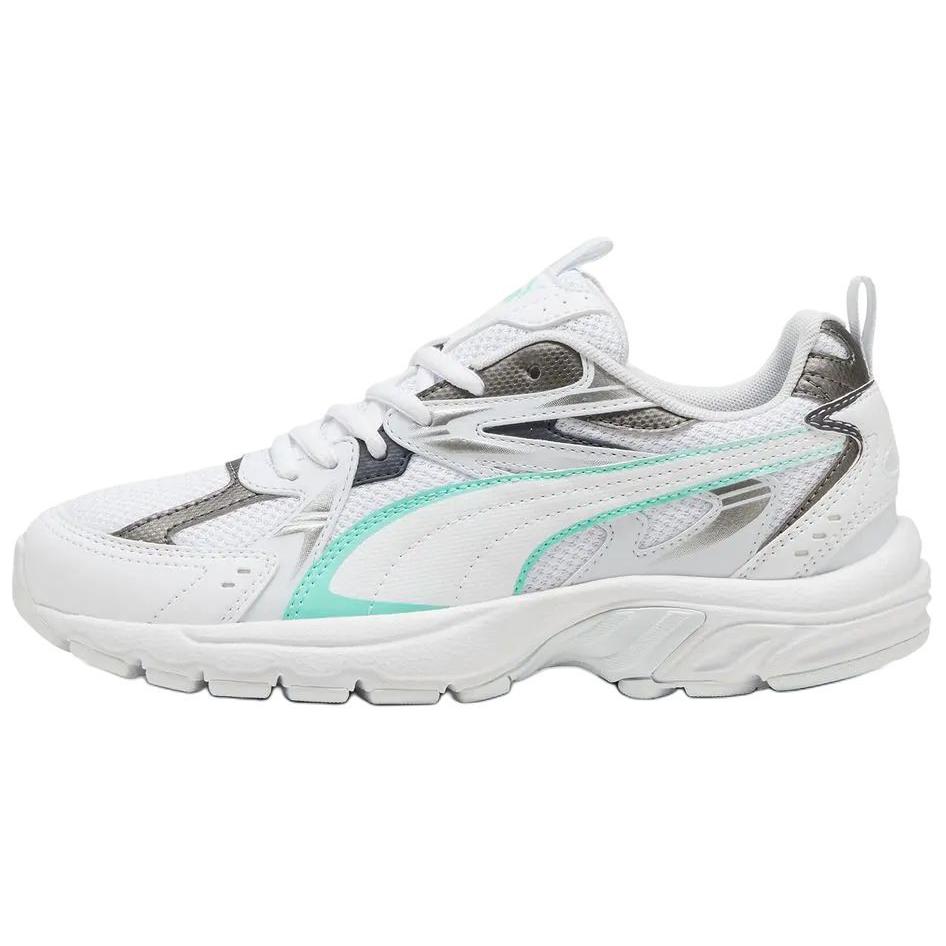 PUMA Milenio Breathable And Slip Resistant Low top Casual Running Shoes Women's White Gray