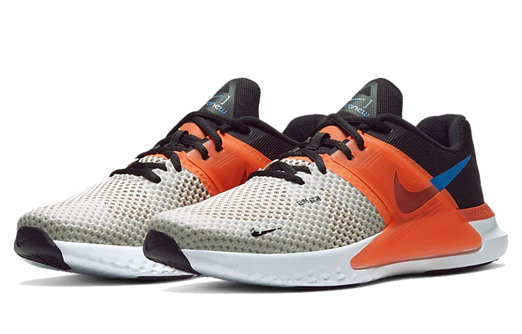 Кроссовки Nike Renew Fusion (белый / оранжевый) — 淡象牙白/黑/荷兰橙/飞翔蓝 — фото 3