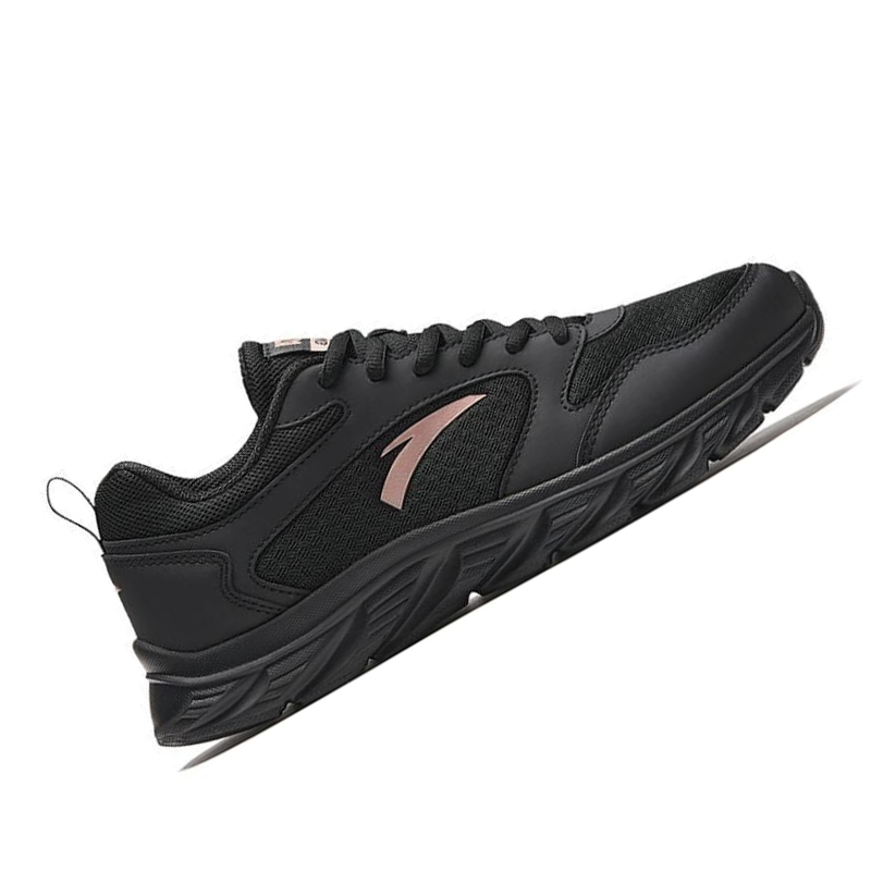 Anta Comfortable Fabric Low top Running Shoes Women’s Black Pink