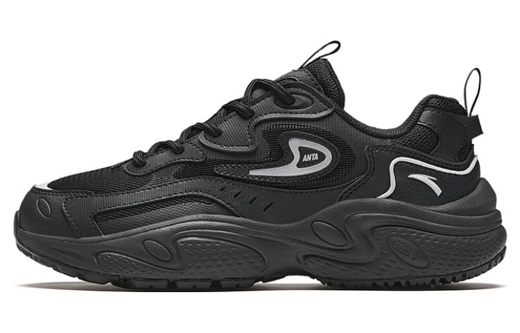 Anta Starlight Comfortable Cushioning Waterproof Low top Chunky Sneakers Women's Black