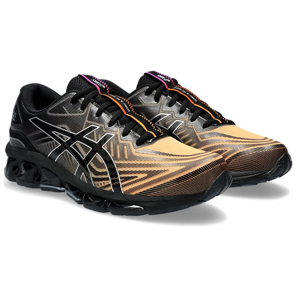 Asics GEL Quantum 360 7 Comfortable And Lightweight Low top Casual Running Shoes Men’s Black Orange