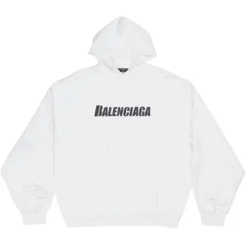 Balenciaga Caps Destroyed Oversize Fit Hoodie
