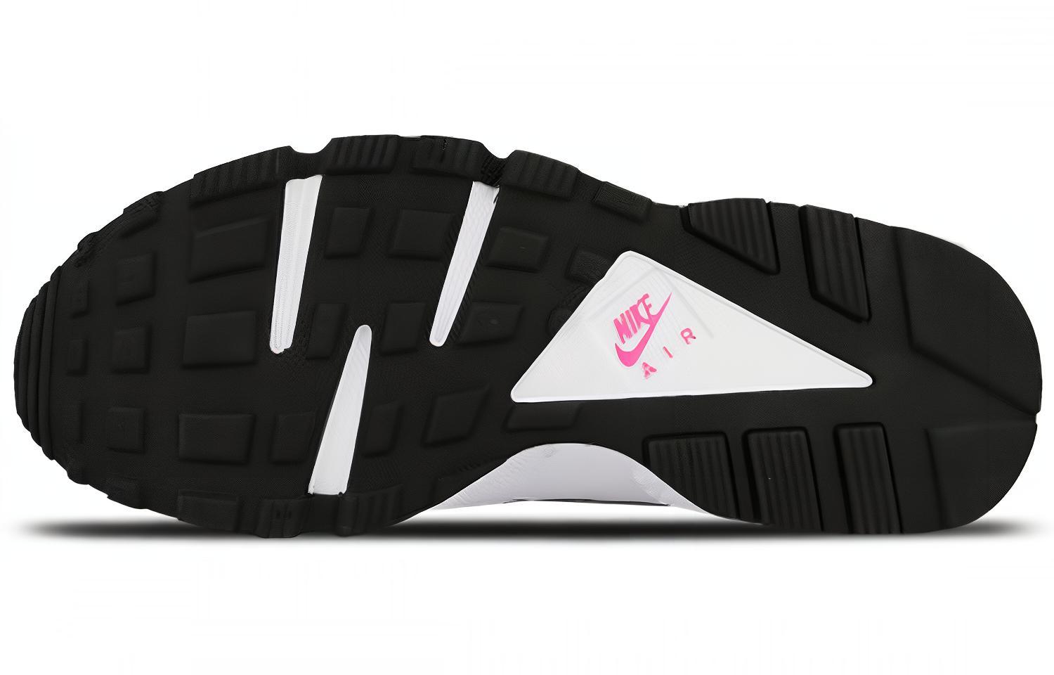 Женские кроссовки Nike Huarache Run (черно-розовые) — фото 6